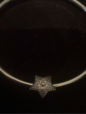 WISHING STAR Authentic PANDORA Silver/CZ Stones Charm WINTER COLLECTION